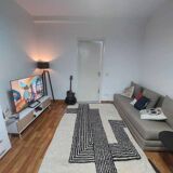 Off-white Moroccan rug with geometric patterns, 300cm x 150cm