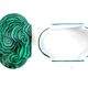 Malachite style porcelain box