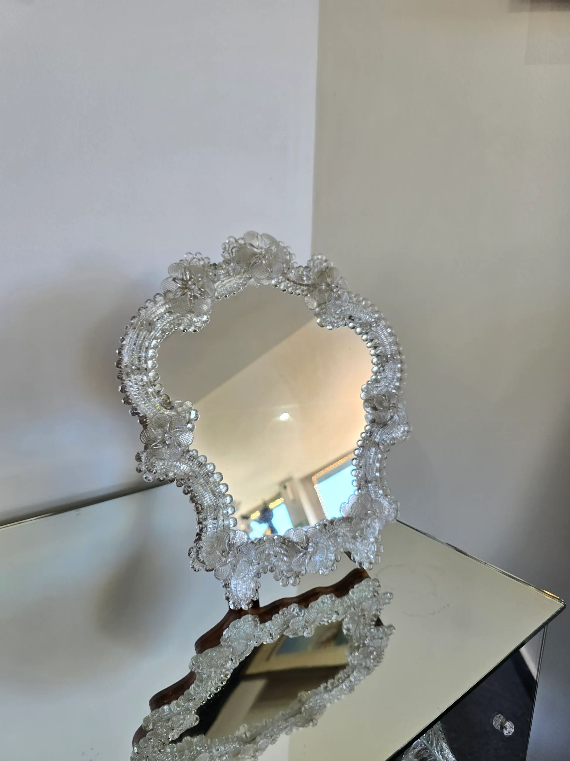 Venetian glass mirror – 35 x 30 cm