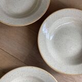 5 speckled hollow plates