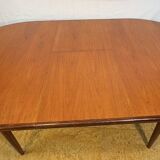 Mid-Century Retro Vintage Teak Oval Extending Dining Table by G Plan – Fres