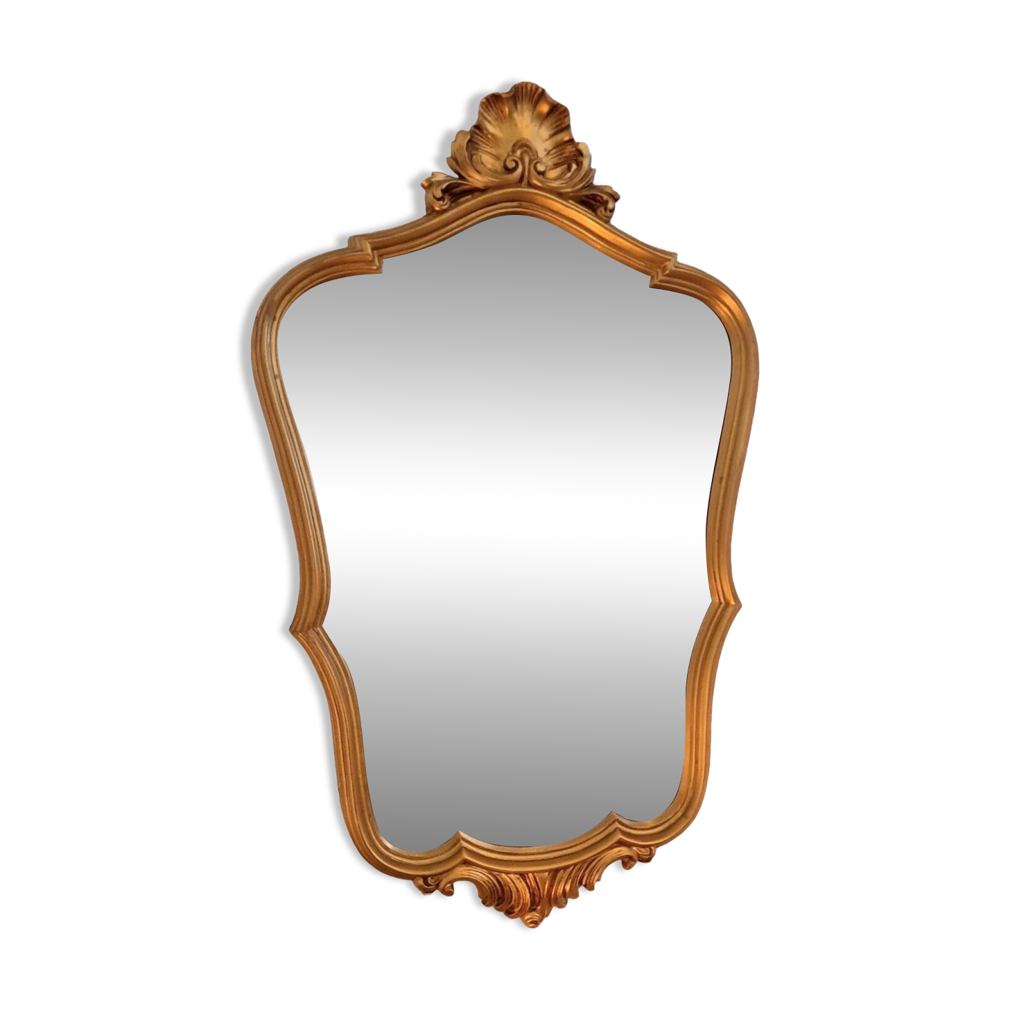Baroque shell mirror