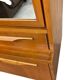 Vintage wooden wardrobe/shelf with mirror doors.