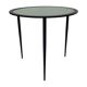 Vintage side table 80s metal and glass