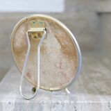 Growling round barber mirror 50s 14x24cm