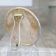 Growling round barber mirror 50s 14x24cm