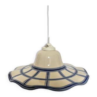 Vintage earthenware pendant light