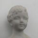 Bustes enfants en biscuit .Capodimonte. 9 cm .