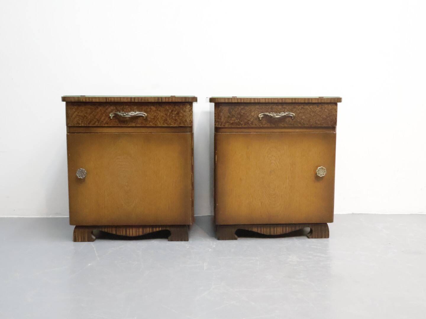 Set vintage nachtkastjes Jaren 70