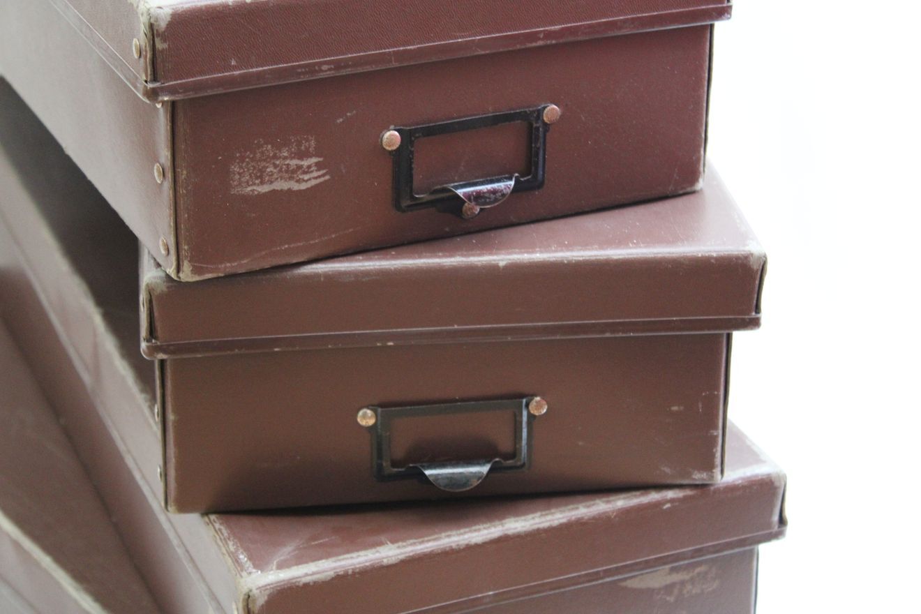 Old storage boxe