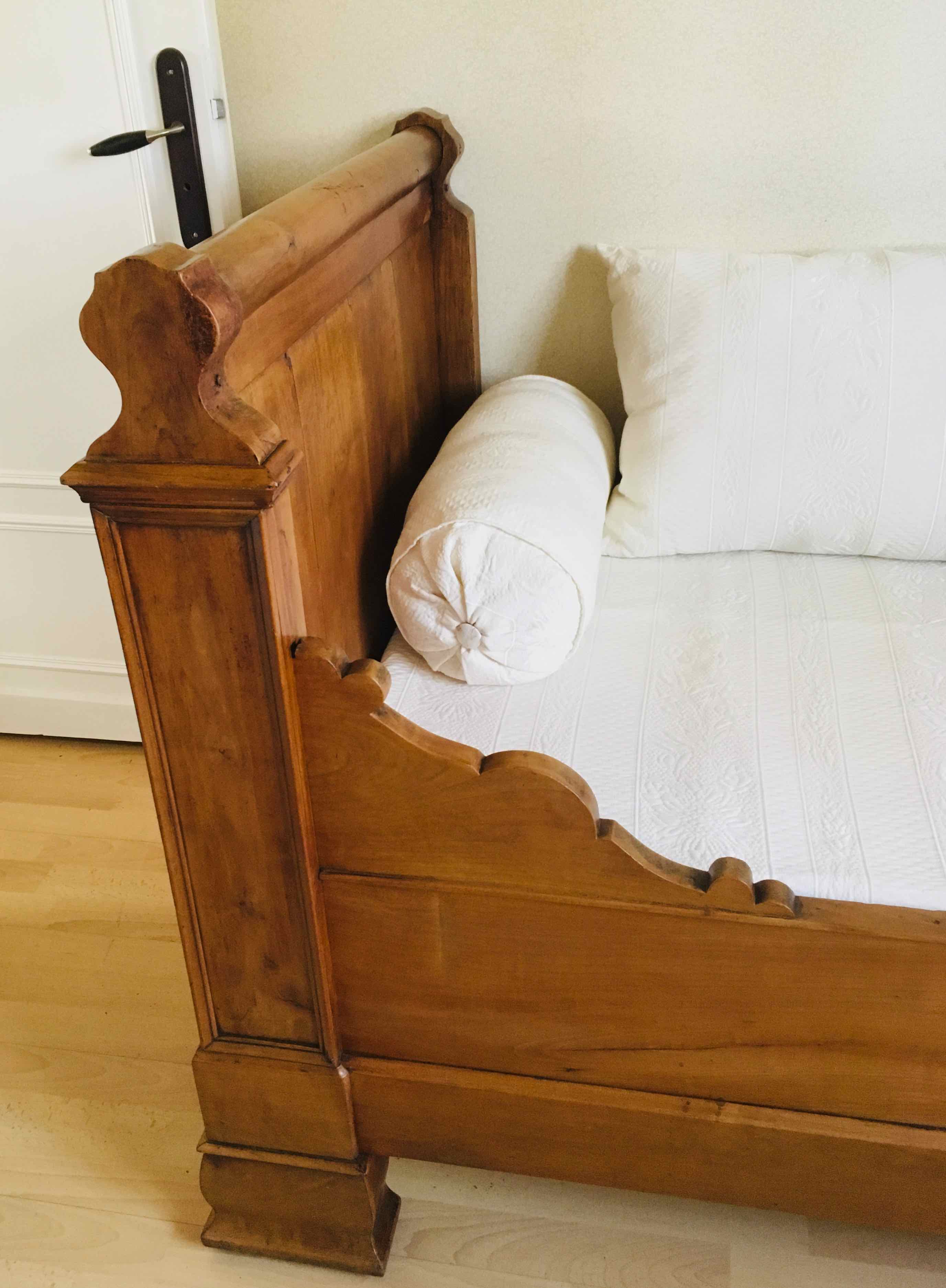 Solid cherry boat bed