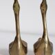 Pair of vintage brass swans