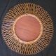 Mirror rattan 60s Sun 48 x 48cm