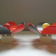 Sixties flower wall lamps