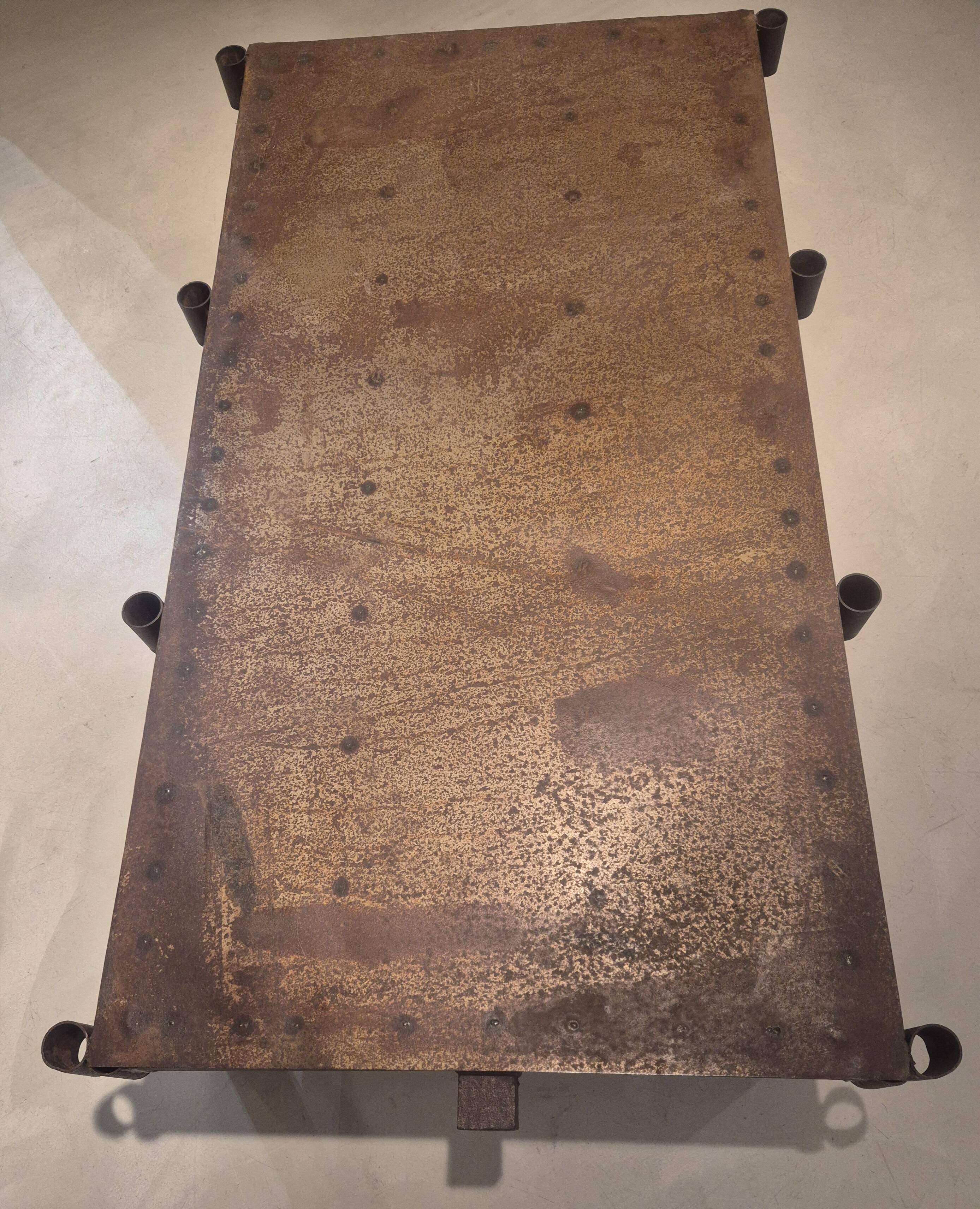 Vintage industrial coffee table, circa 1970