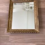 Miroir ancien en bois doré
