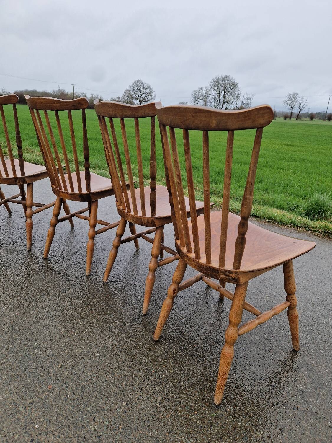 Set of 5 Baumann bistro chairs model Tacoma.