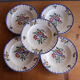 Set of 5 Longwy plates model Spring
