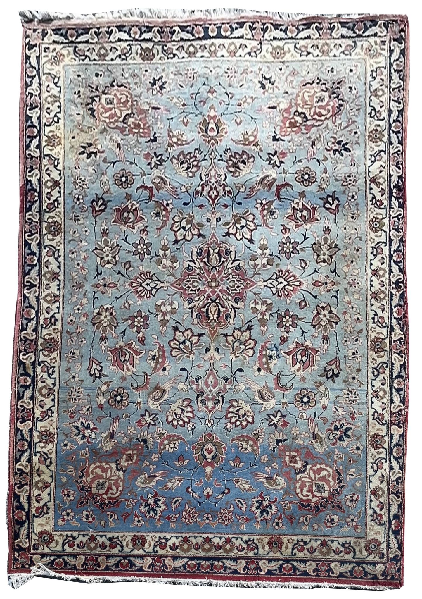 Oriental carpet iran Isfahan Nadjafabad Persian: handmade. Dimensions: 1.60 x 2.30 m
