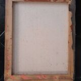 Brown and yellow abstract painting