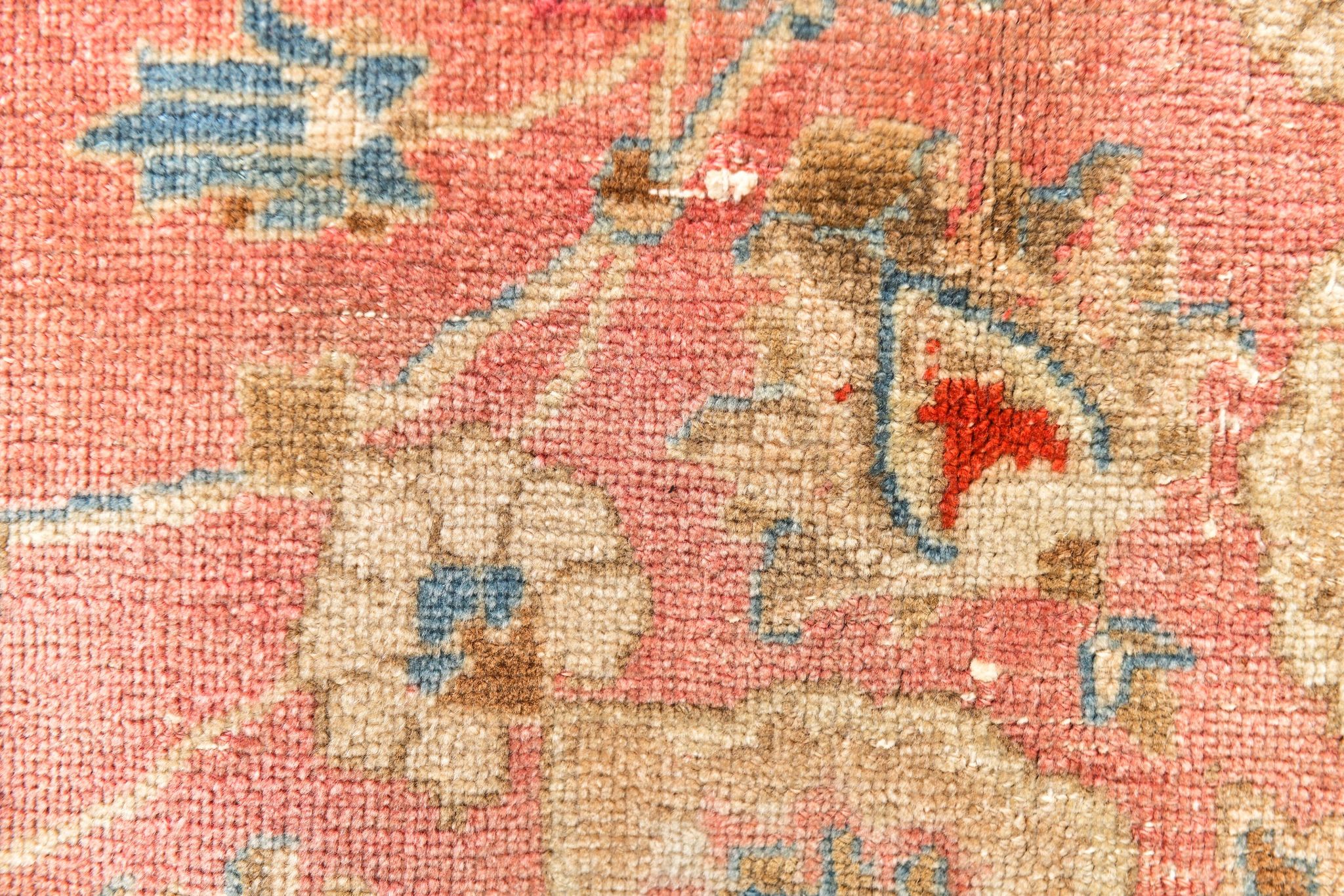 9x12 Pale Red & Cream Classic Persian Rug, 279x374Cm