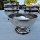 6 stainless steel ice cream bowls