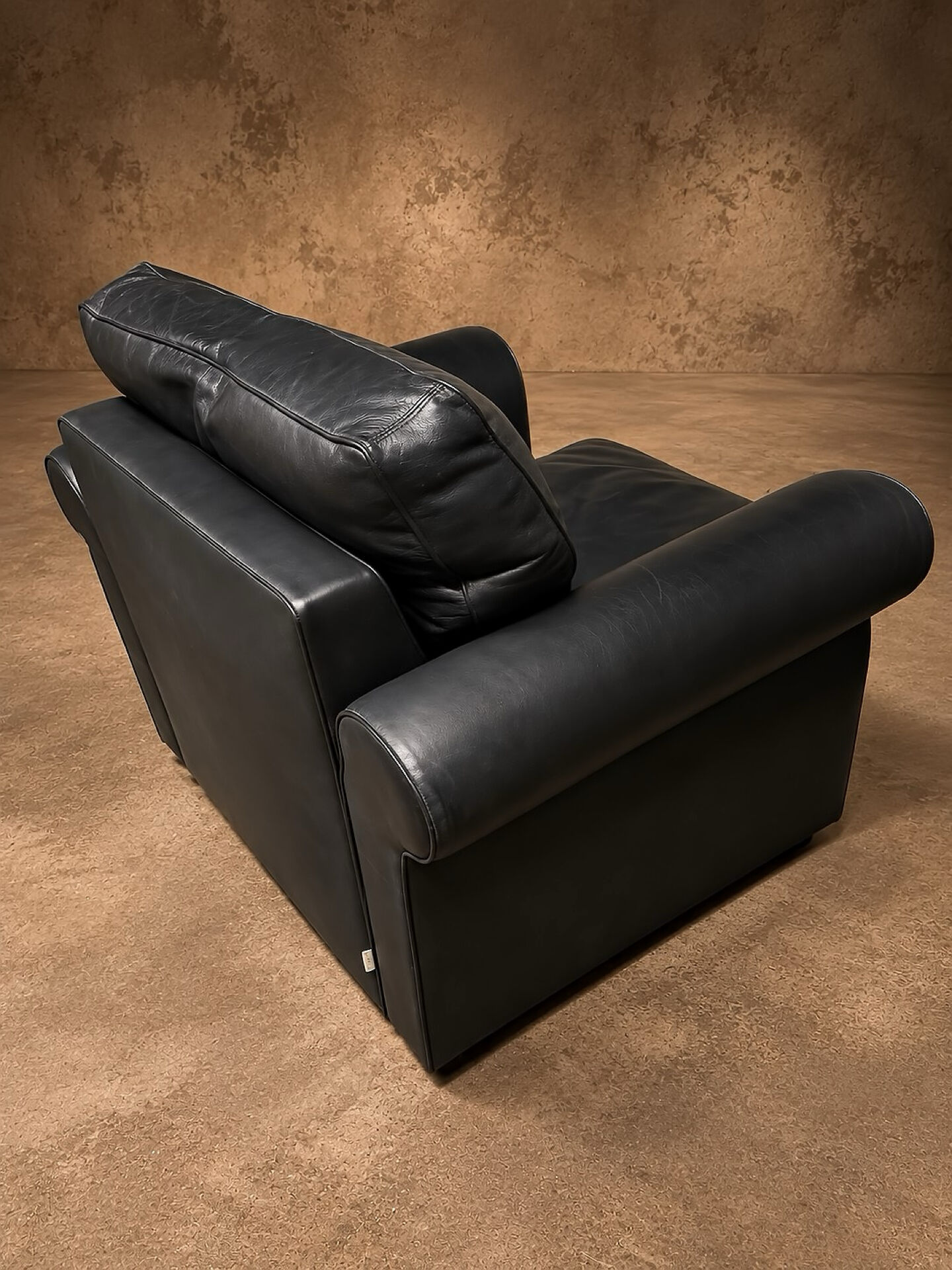 Paire Fauteuils Club Minotti Italy circa 1990