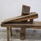 Old tané bench