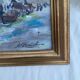 Painting Russian school Oil on canvas / cardboard signed framed dimensions: height -33cm - width -69cm