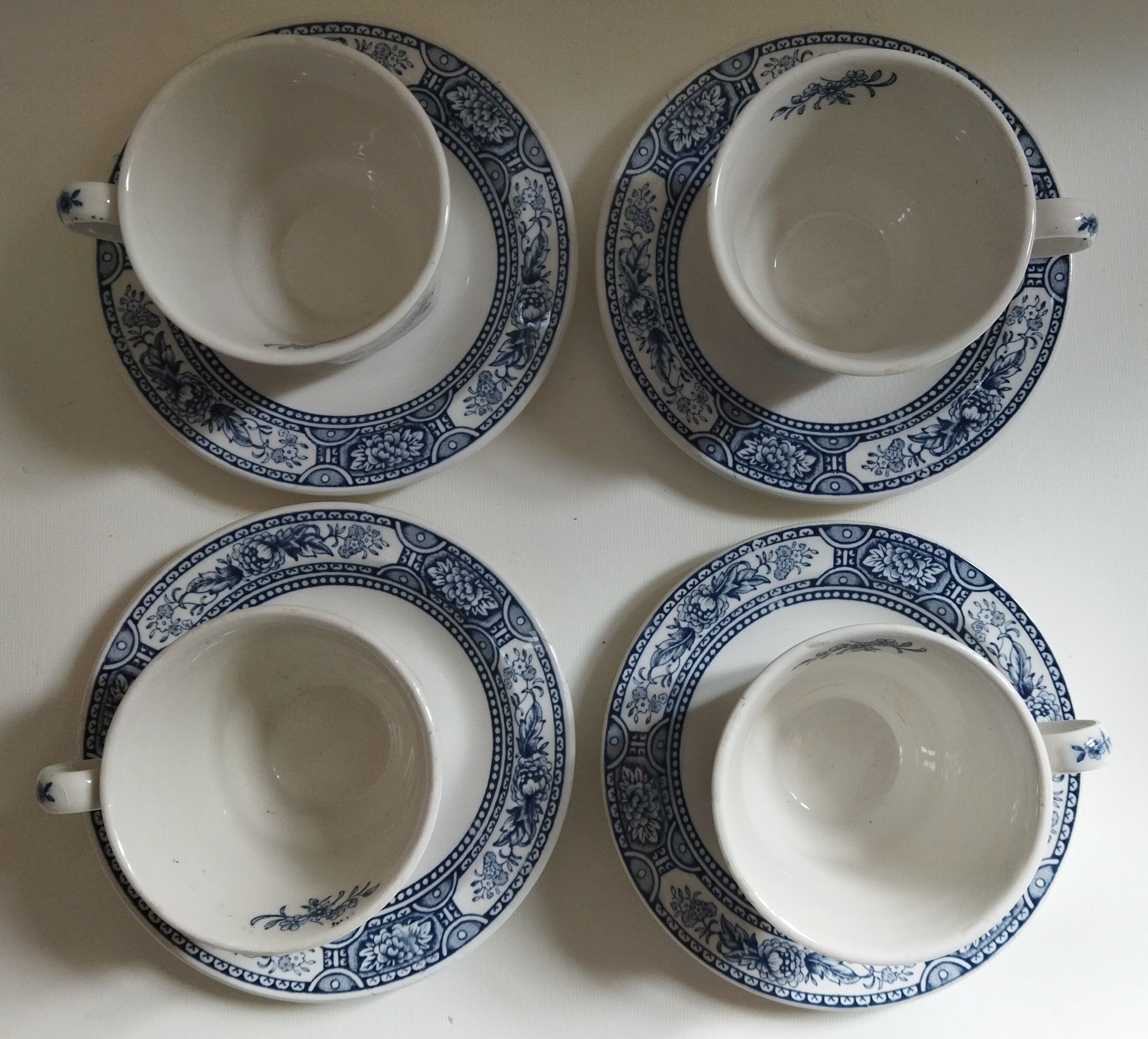 English coffee cups Ridgway Canterbury