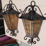 2 wall lanterns style 1920 in their juice 40x25
