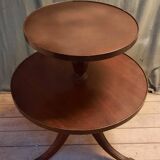 Round server with 2 trays