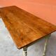 Large bistro coffee table in weathered wood