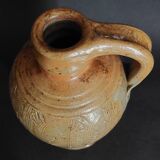 20th century stoneware carafe, salt stoneware, Perrine Léger, the workshop of the upper Gard