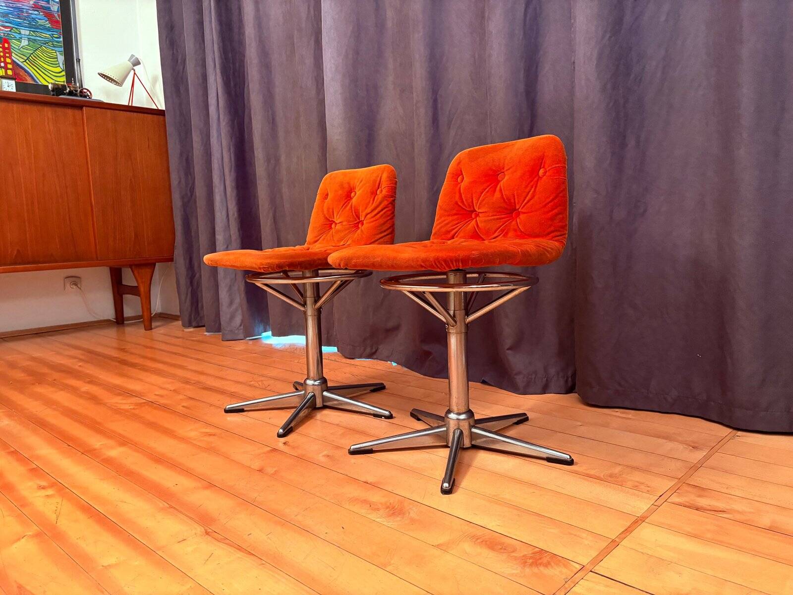Swivel chairs, 1960s, set of 2