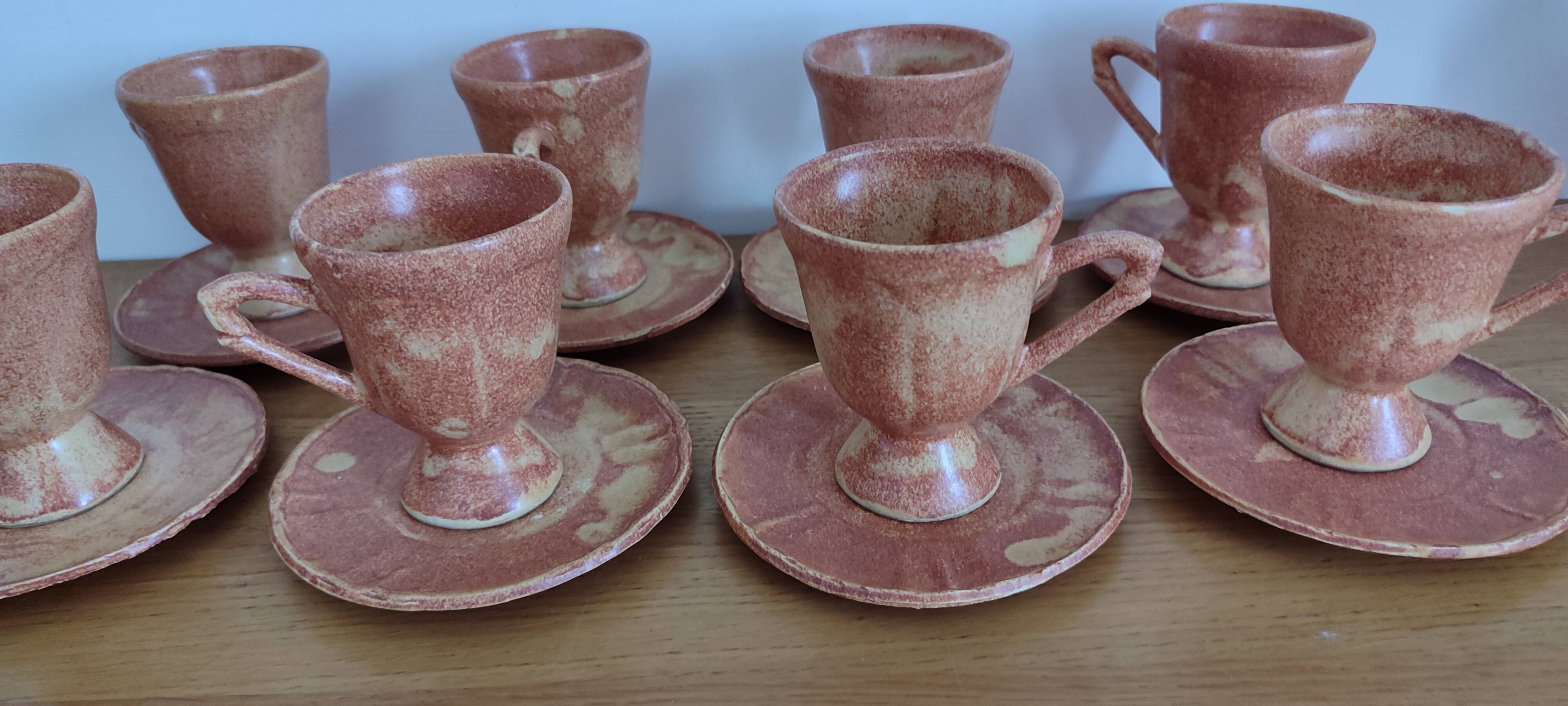 Lot cafetière,tasses et soucoupes Service à café