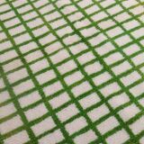 Moroccan Berber rug with reverse checkered pattern in green