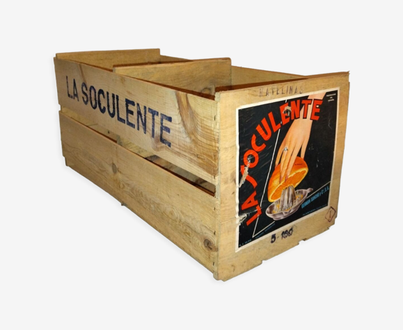 Caisse à orange en bois ancienne
