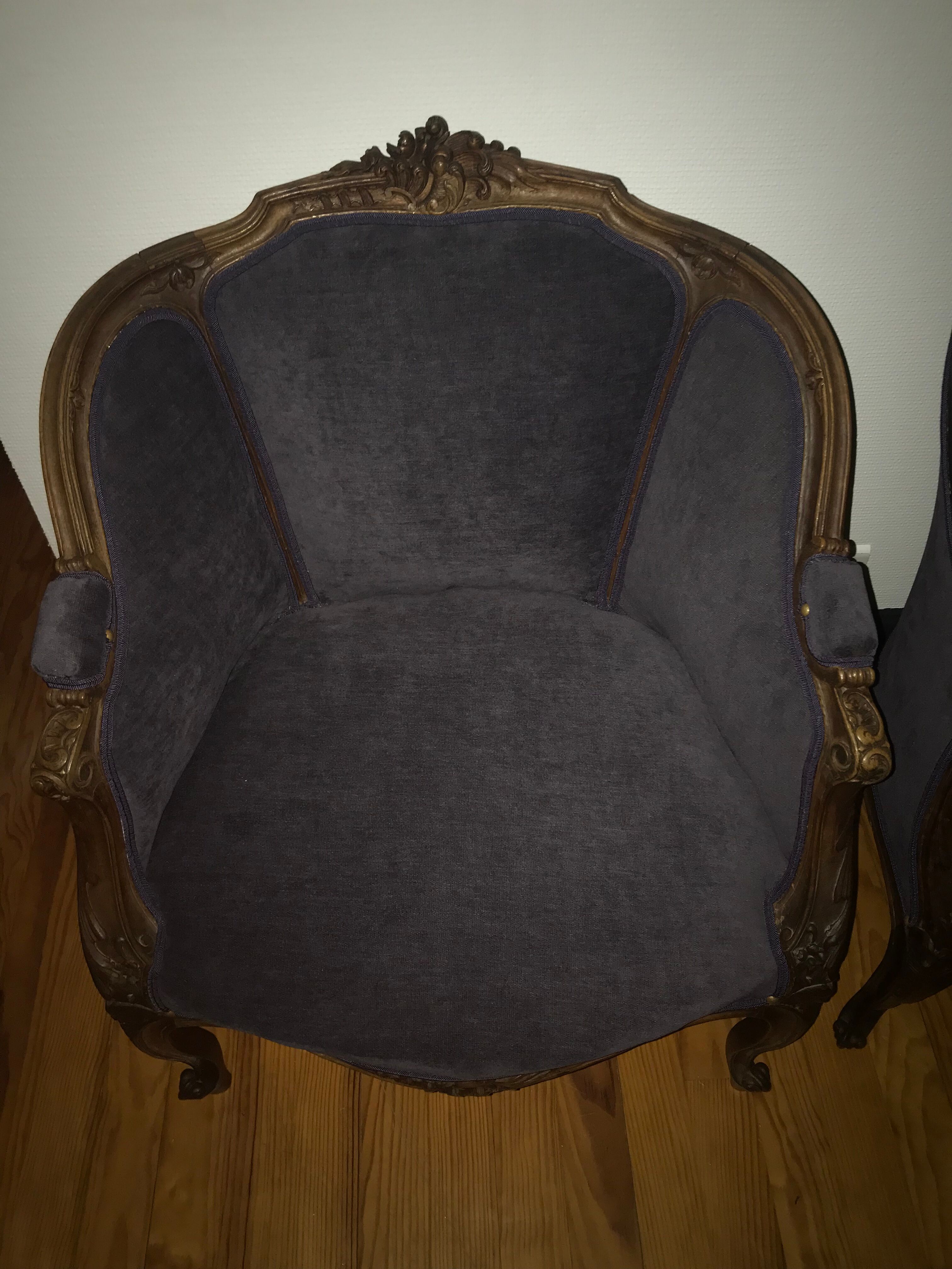 Duo of armchairs