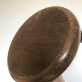 Low tripod stool in solid wood