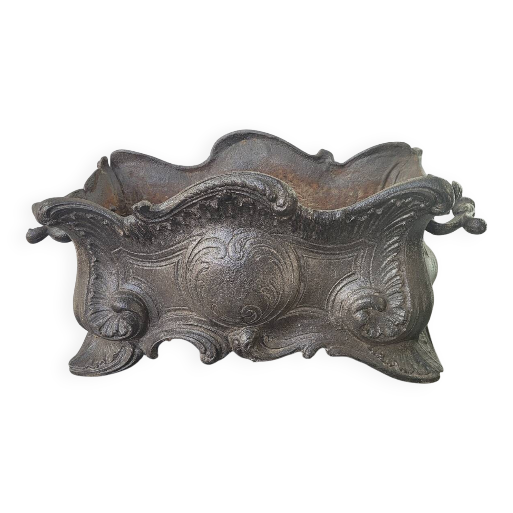 Antique cast iron planter