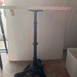 Bistro table with wrought iron base