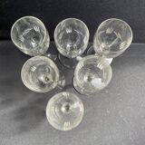 6 vintage port glasses