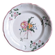 Hand-painted earthenware plate from eastern France, 18th century.