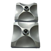 Rare Pair of Midcentury Wall or Ceiling Flushmounts, Italy, 1970s