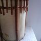 Lampe rotin Louis Sognot design 50's 60's