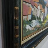 Tableau huile sur toile de "Roger NEDELEC " Ménerbes" 50x65 cm