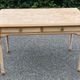 Louis XVI style presidential desk renovated in raw wood 120cm