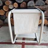 Magazine holder table with wheels end of sofa 1970