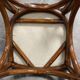 4 vintage woven rattan chairs